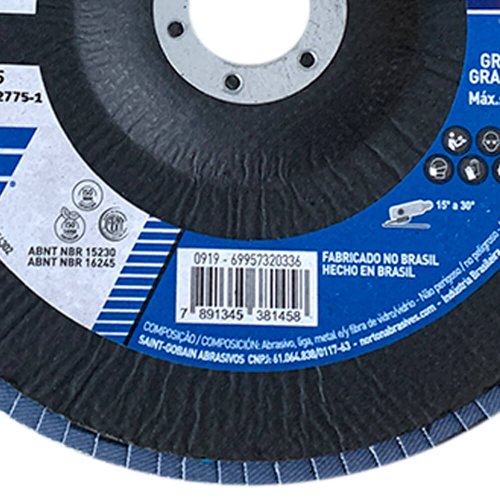 Disco Flap Original 180X22#120 R822 FIBRA - Norton