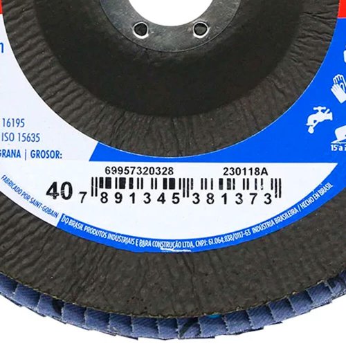 Disco Flap Original 180X22#40 R822 FIBRA - Norton