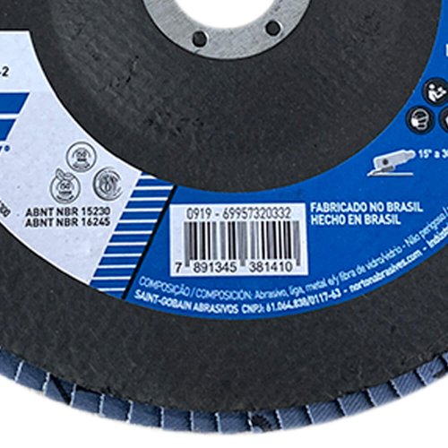 Disco Flap Original 180X22#60 R822 FIBRA - Norton