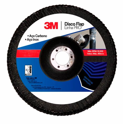 Disco Flap PRO 115mm #60 Fibra - 3M