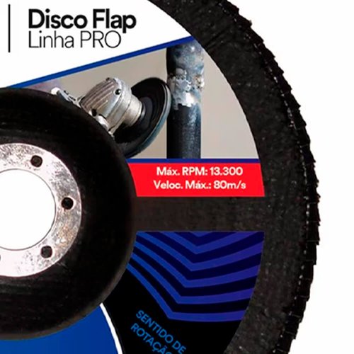 Disco Flap PRO 115mm #60 Fibra - 3M