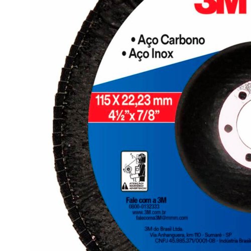 Disco Flap PRO 115mm #60 Plástico - HB004615983 - 3M