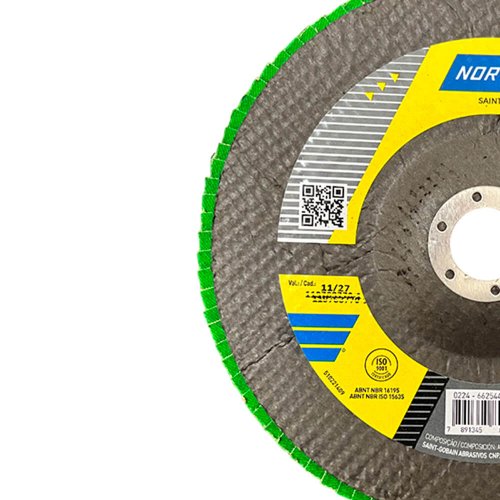 Disco Flap Standard Fibra R244 180 x 22,23mm Grão 60 - Norton