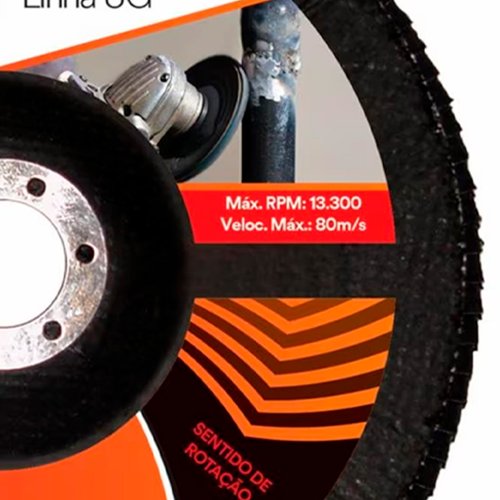 Disco Flap Uso Geral 115mm #120 - 3M