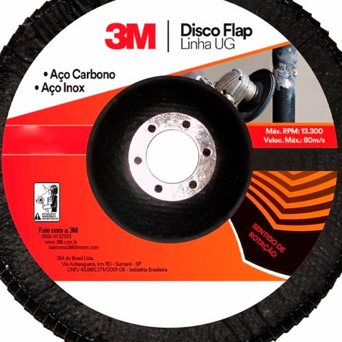 Disco Flap Uso Geral 115mm #120 - 3M