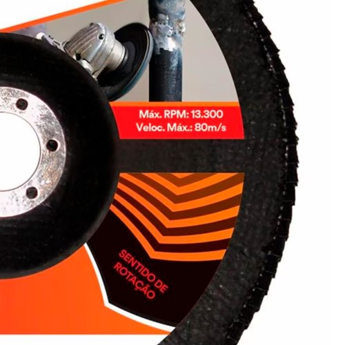 Disco Flap Uso Geral 178mm #120 - 3M
