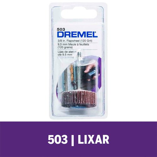 Disco Lixa Grana 120 -3/8- 9,5mm Ref.: 503 - Dremel