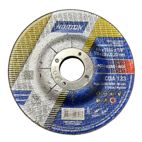 Disco Multiuso com Corte Depressão CDA123 - 114,3 x 2,2 x 22,22 - Norton