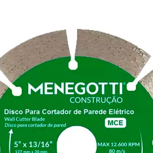 Disco para Cortador de Parede 5" MCE - Menegotti