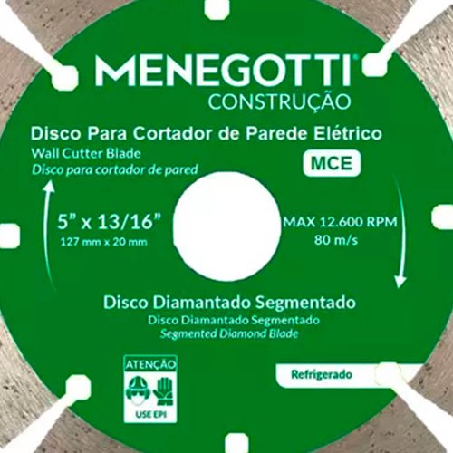 Disco para Cortador de Parede 5" MCE - Menegotti