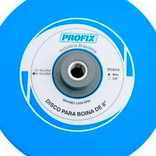 Disco para Politriz em Espuma 8" Azul Com Velcro - Profix