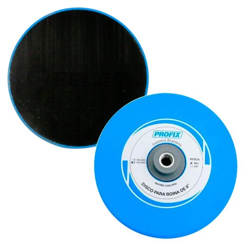Disco para Politriz em Espuma 8" Azul Com Velcro - Profix