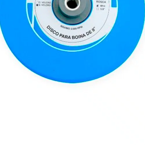 Disco para Politriz em Espuma 8" Azul Sem Velcro - Profix