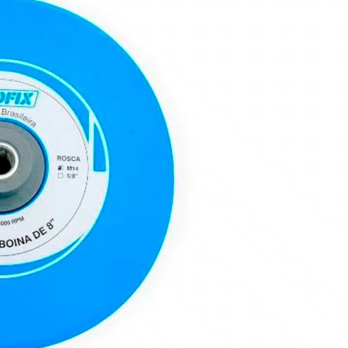 Disco para Politriz em Espuma 8" Azul Sem Velcro - Profix