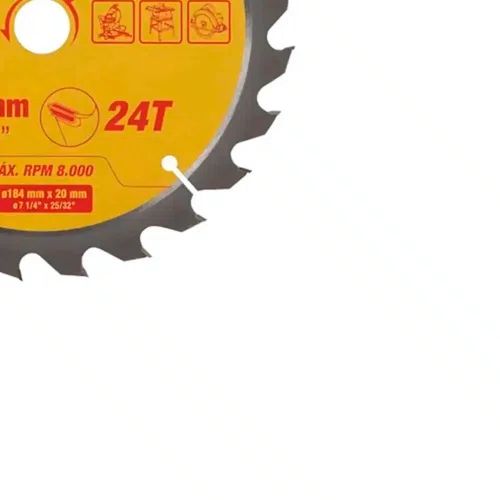 Disco para Serra Circular Metal Duro para Madeira 184x20mm com 24 Dentes - Starrett