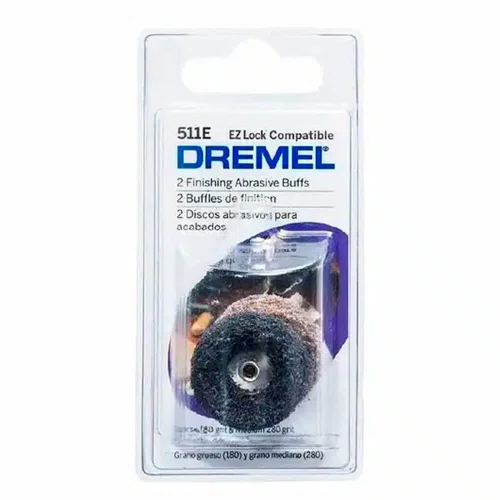 Discos Abrasivos de Polir Ref.: 511E EZ Lock Grão 180 e 280 - Dremel