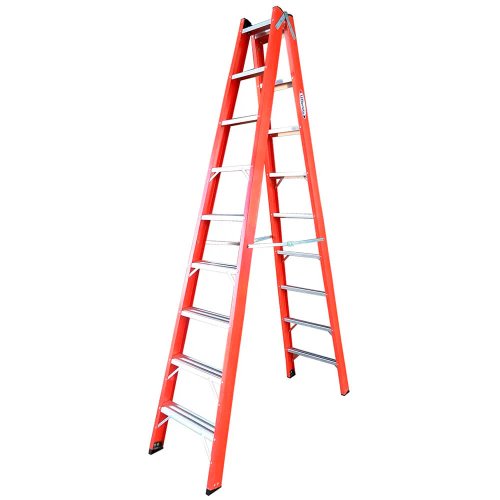 Escada Americana Dupla 9 Degraus 2,70m - W Bertolo