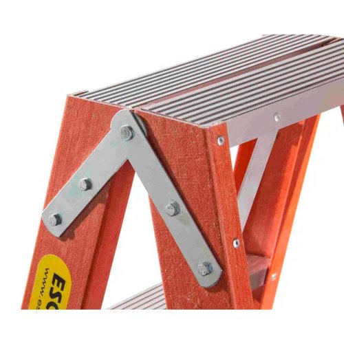 Escada Americana Dupla Fibra de Vidro 5D 1,50m - Esca-Fort