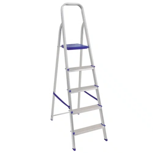 Escada Doméstica de Alumínio com 5 Degraus - Real Escadas