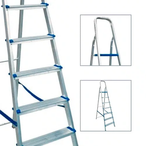 Escada Doméstica de Alumínio com 7 Degraus - Real Escadas