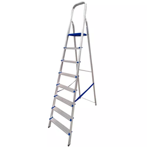 Escada Doméstica de Alumínio com 8 Degraus - Real Escadas