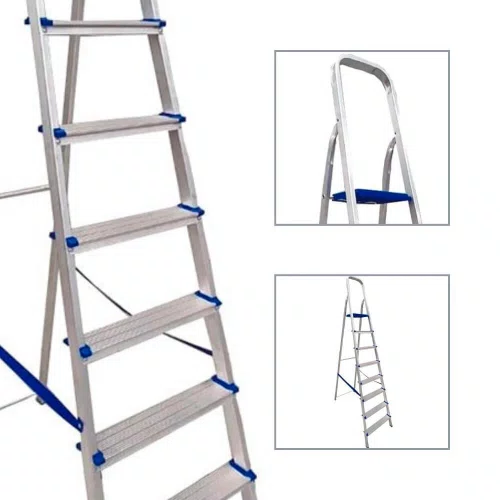 Escada Doméstica de Alumínio com 8 Degraus - Real Escadas