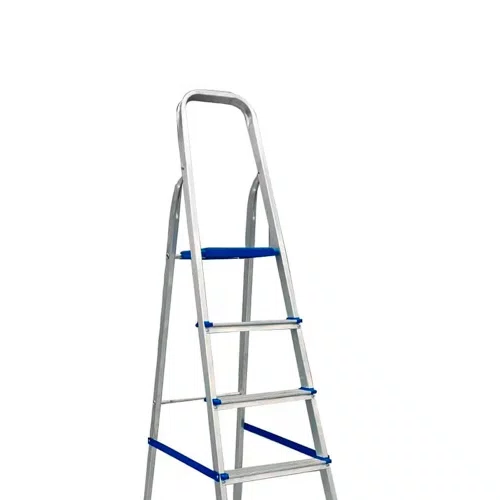 Escada Doméstica em Alumínio com 6 Degraus - Real Escadas