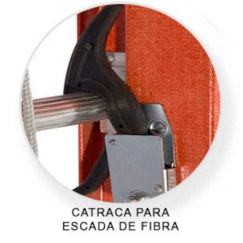 Escada Extensiva Fibra de Vidro Vazada 3,60x6,00 - Esca-Fort