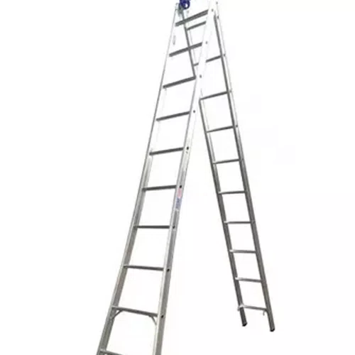 Escada Extensível Dupla de Alumínio com 10 Degraus - Real Escadas
