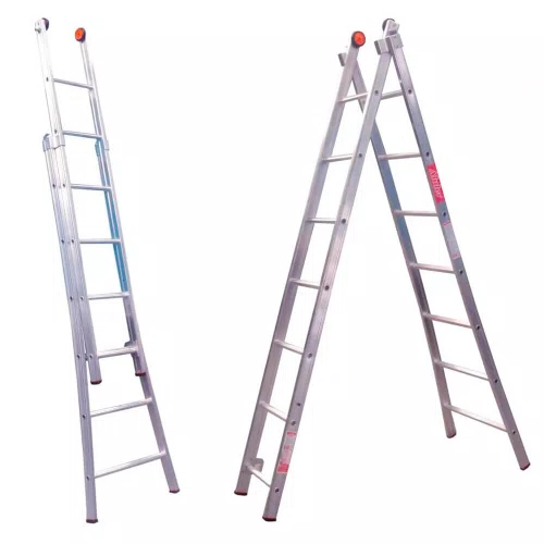 Escada Extensível Dupla de Alumínio com 10 Degraus - Real Escadas