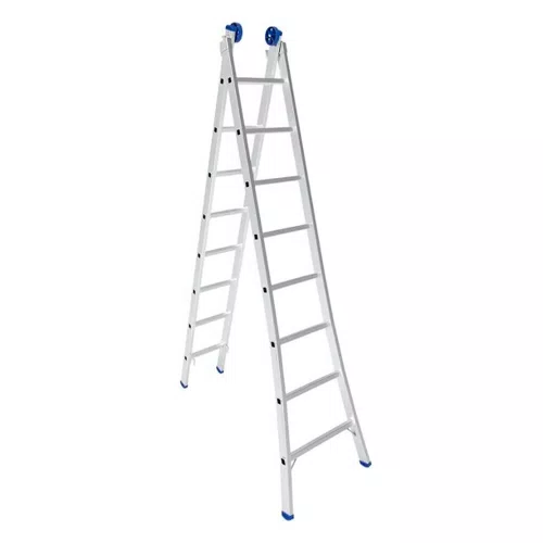 Escada Extensível Dupla de Alumínio de 8 Degraus - Real Escadas