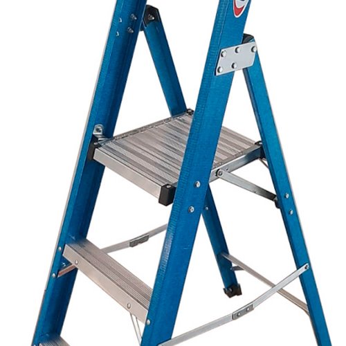 Escada Plataforma Profissional 3 Degraus 1,20m - W Bertolo