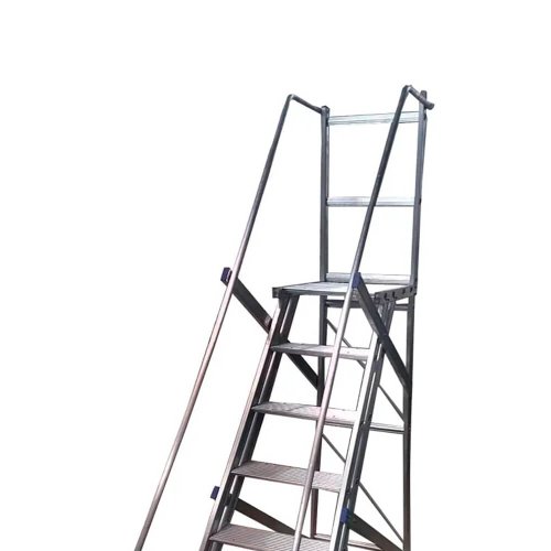 Escada Plataforma Trepadeira 6 Degraus 1,75m - Real Escadas