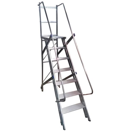 Escada Plataforma Trepadeira 6 Degraus 1,75m - Real Escadas