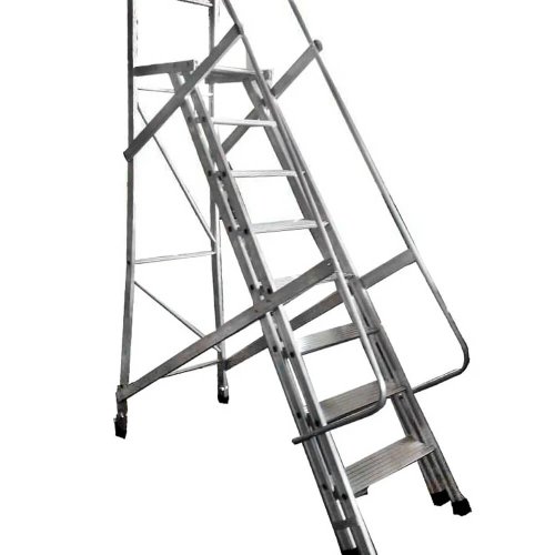Escada Plataforma Trepadeira 7 Degraus 2m - Real Escadas