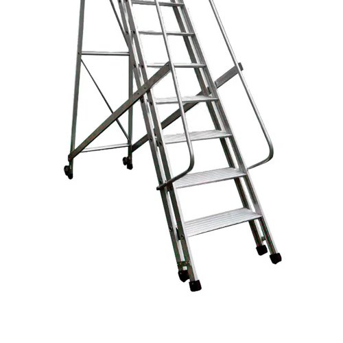 Escada Plataforma Trepadeira 9 Degraus 2,50m - Real Escadas