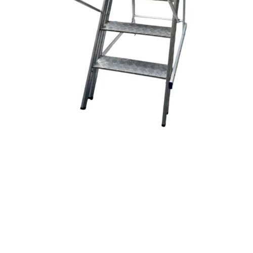 Escada Plataforma Trepadeira NR12 com 3 Degraus 1m - Real Escadas