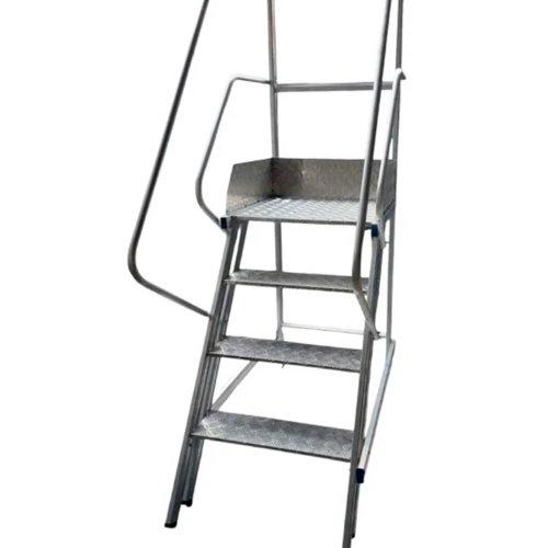 Escada Plataforma Trepadeira NR12 com 3 Degraus 1m - Real Escadas