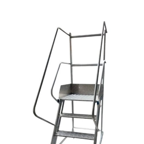 Escada Plataforma Trepadeira NR12 com 3 Degraus 1m - Real Escadas