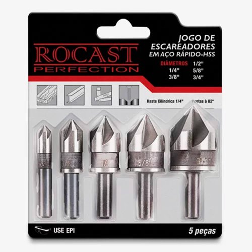 Escareadores Jogo com 5 Peças - Rocast