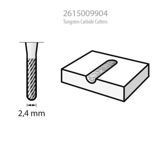 Escariador Paralelo de Metal Duro 3/32" REF 9904 - Dremel