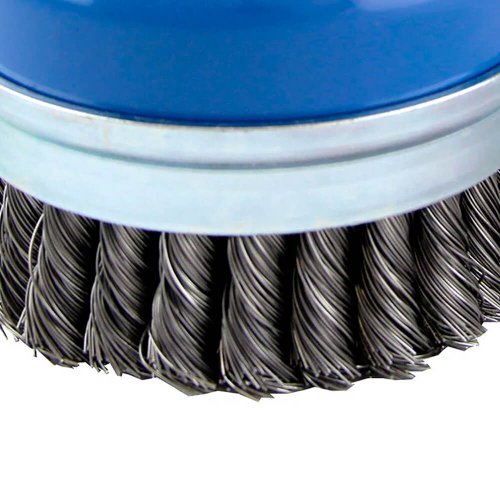 Escova de Aço Trançada 100mm Rosca M14 - Norton