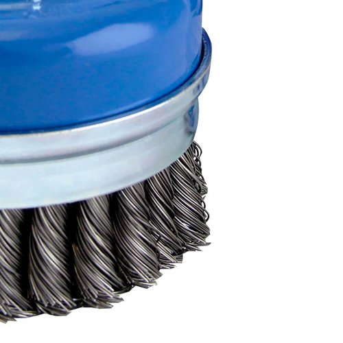 Escova de Aço Trançada 100mm Rosca M14 - Norton