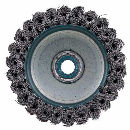 Escova de Aço Trançada 100mm Rosca M14 - Norton