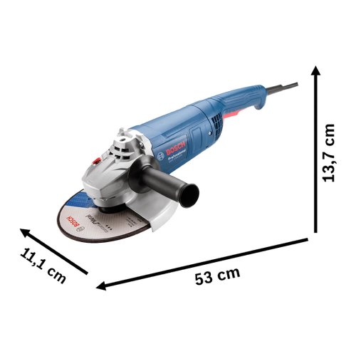 Esmerilhadeira Angular GWS 2200-230 Vulcano 2200W 220V - Bosch