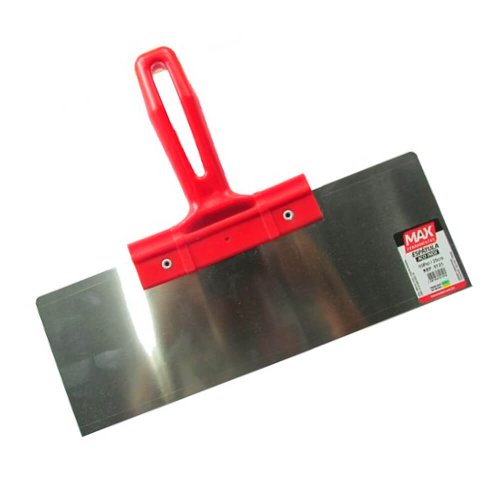 Espátula Aço Inox 10" Cabo Plástico - Max Ferramentas