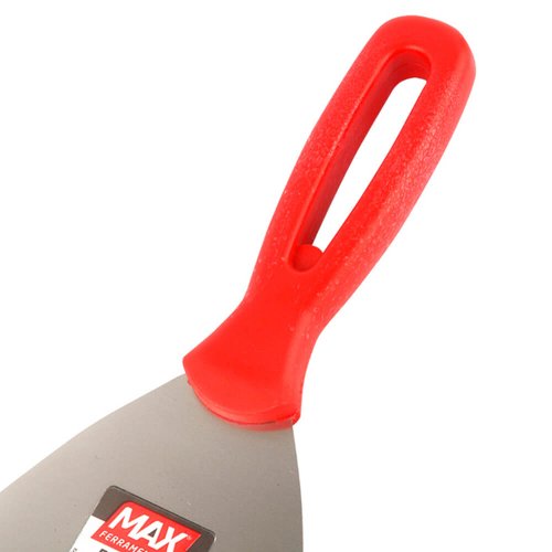 Espátula de Aço Inox com Cabo de Plástico 10cm - Max Ferramentas