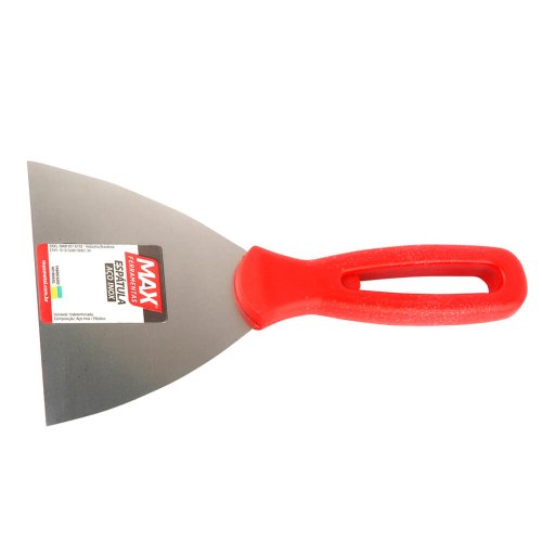 Espátula de Aço Inox com Cabo de Plástico 10cm - Max Ferramentas