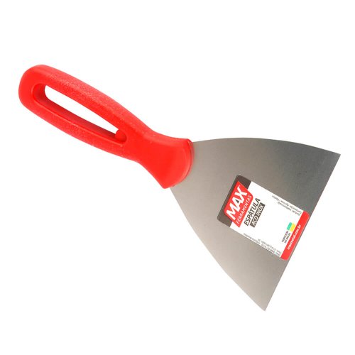 Espátula de Aço Inox com Cabo de Plástico 10cm - Max Ferramentas