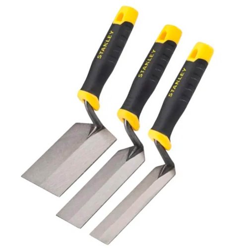 Espátula para Drywall em Aço Inox com 3 Peças - Stanley